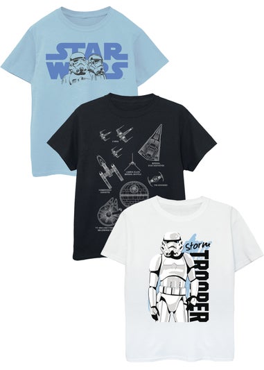 Star Wars Boys T-Shirts 3 Pack  (3-13 Years)