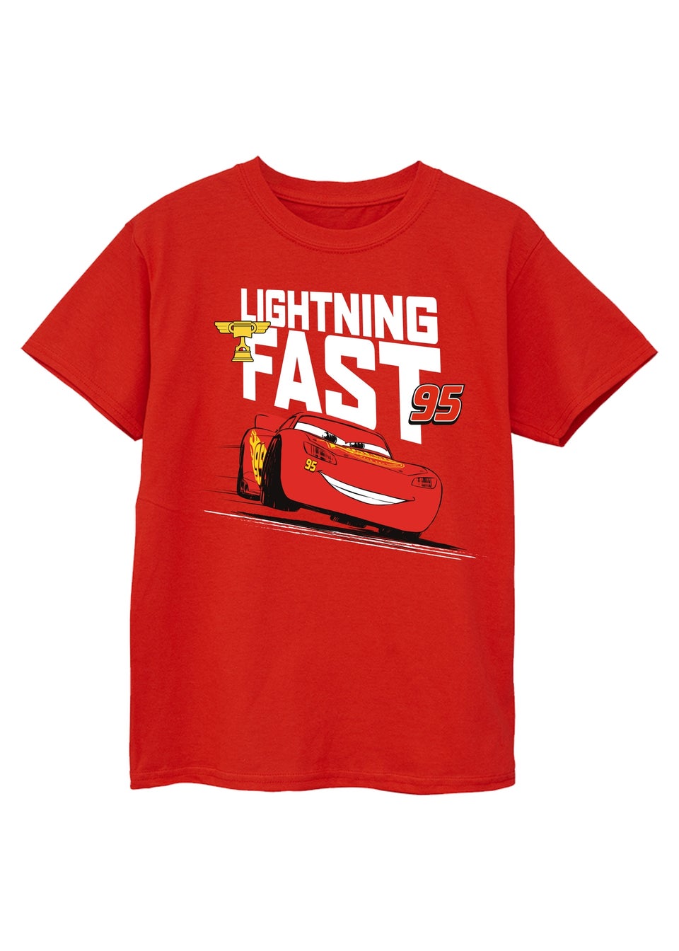 Disney Cars Lightning McQueen Boys T-Shirts 3 Pack (3-13 Years)