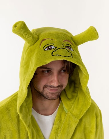 Vanilla Underground Shrek Character Adults Green Hooded Bathrobe