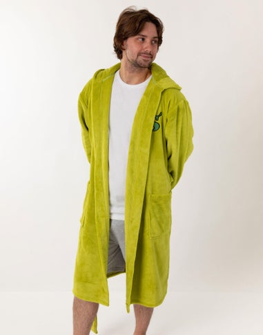 Vanilla Underground Shrek Character Adults Green Hooded Bathrobe