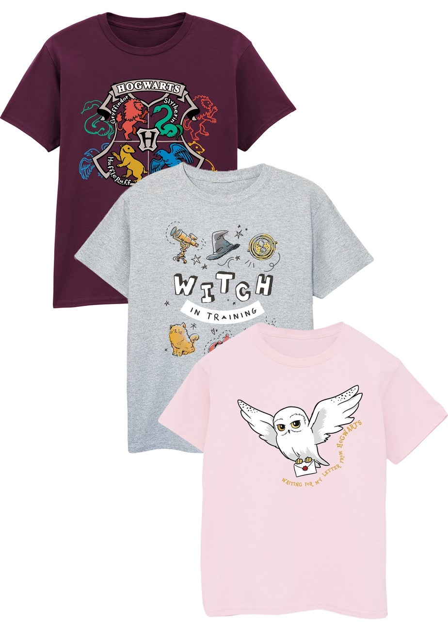 Harry Potter Girls T-Shirts  3 Pack (3-13 Years)