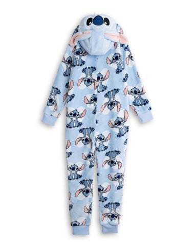 Vanilla Underground Disney Stitch Girls Blue 3D Ears Onesie (5-14yrs)