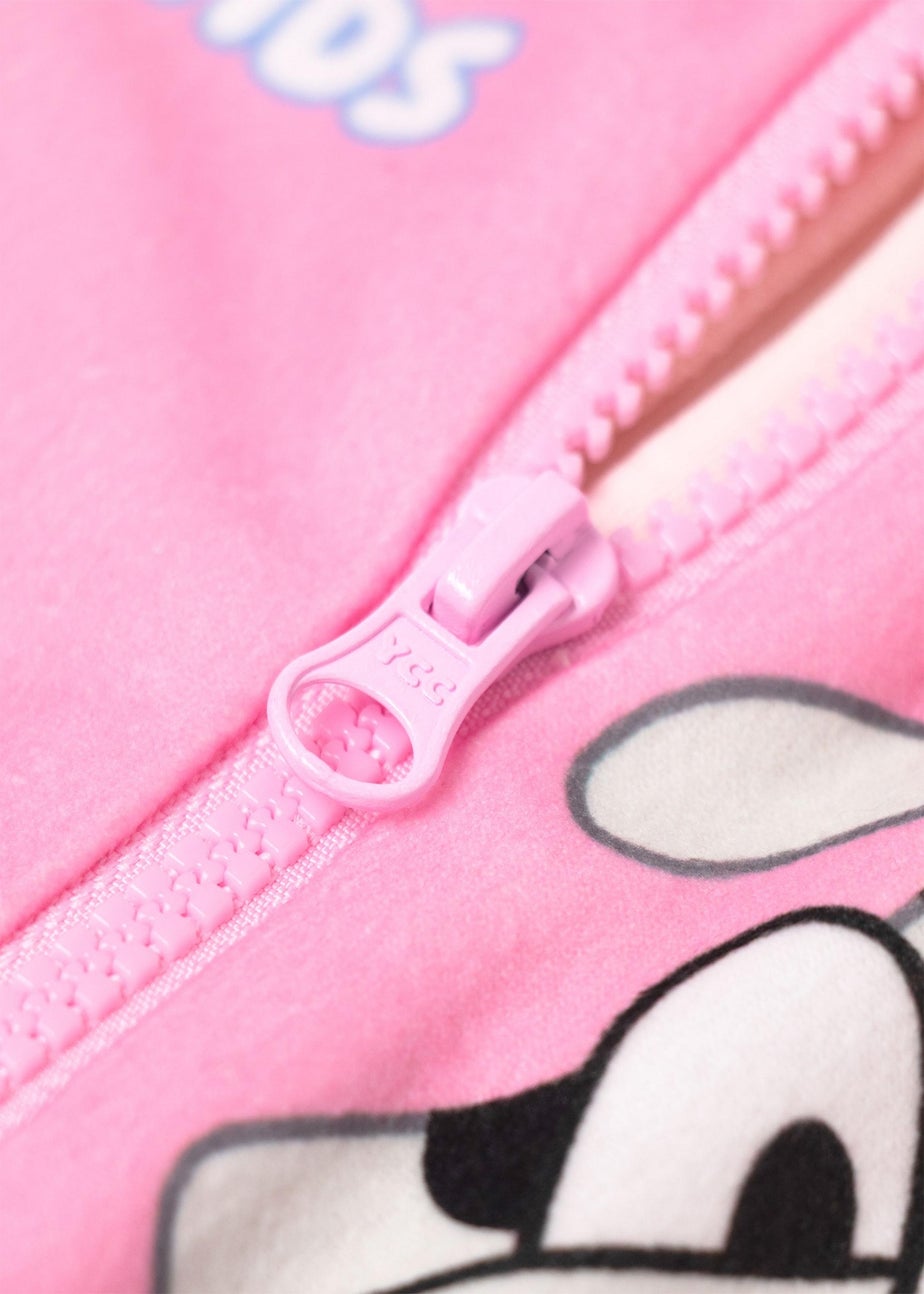 Bluey Bingo Chloe Mackenzie Girls Pink Onesie (18mnths-7yrs)