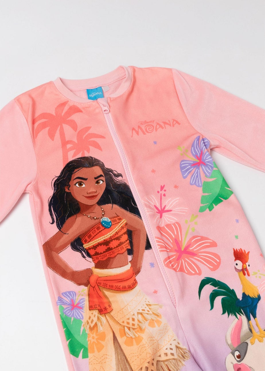Disney Moana Girls Pink Onesie (2-8yrs)