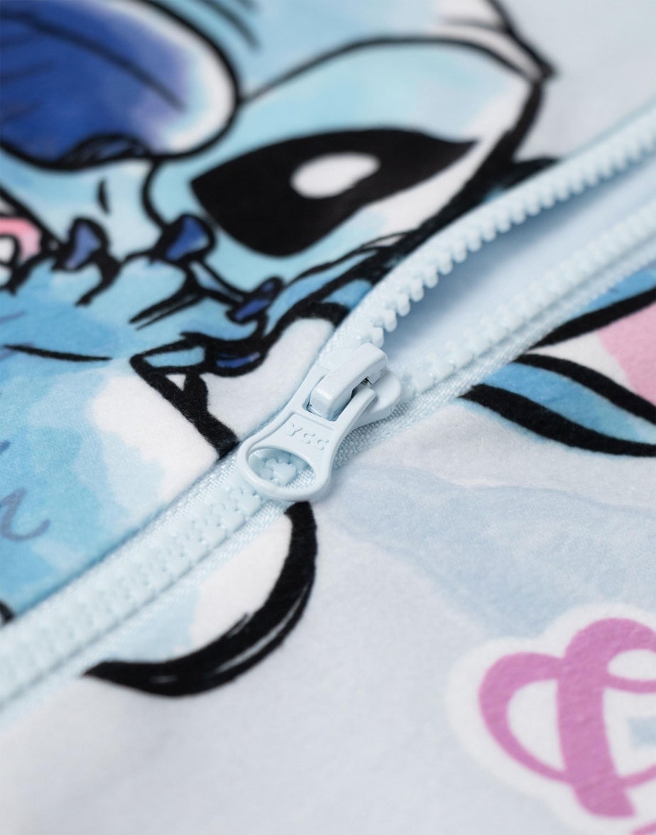 Vanilla Underground Disney Stitch & Angel Girls Blue Onesie (3-14yrs)