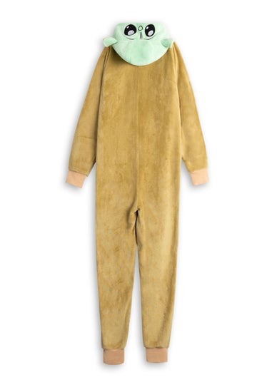 Star Wars Grogu Kids Green/Tan Onesie (3-14yrs)