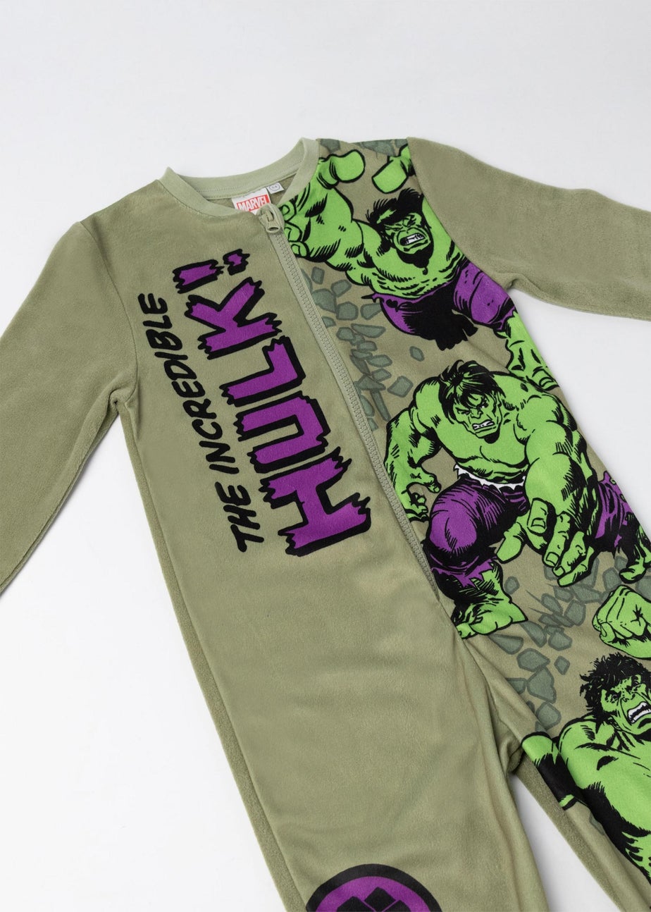 Marvel The Incredible Hulk Kids Green Onesie (3-14yrs)