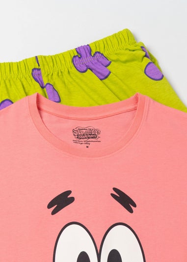 SpongeBob SquarePants Patrick Adults Pink Shortie Pyjama Set