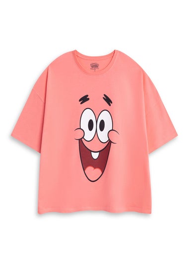 SpongeBob SquarePants Patrick Adults Pink Shortie Pyjama Set