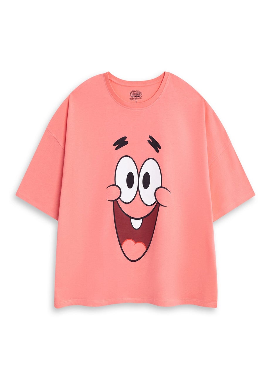 SpongeBob SquarePants Patrick Adults Pink Shortie Pyjama Set
