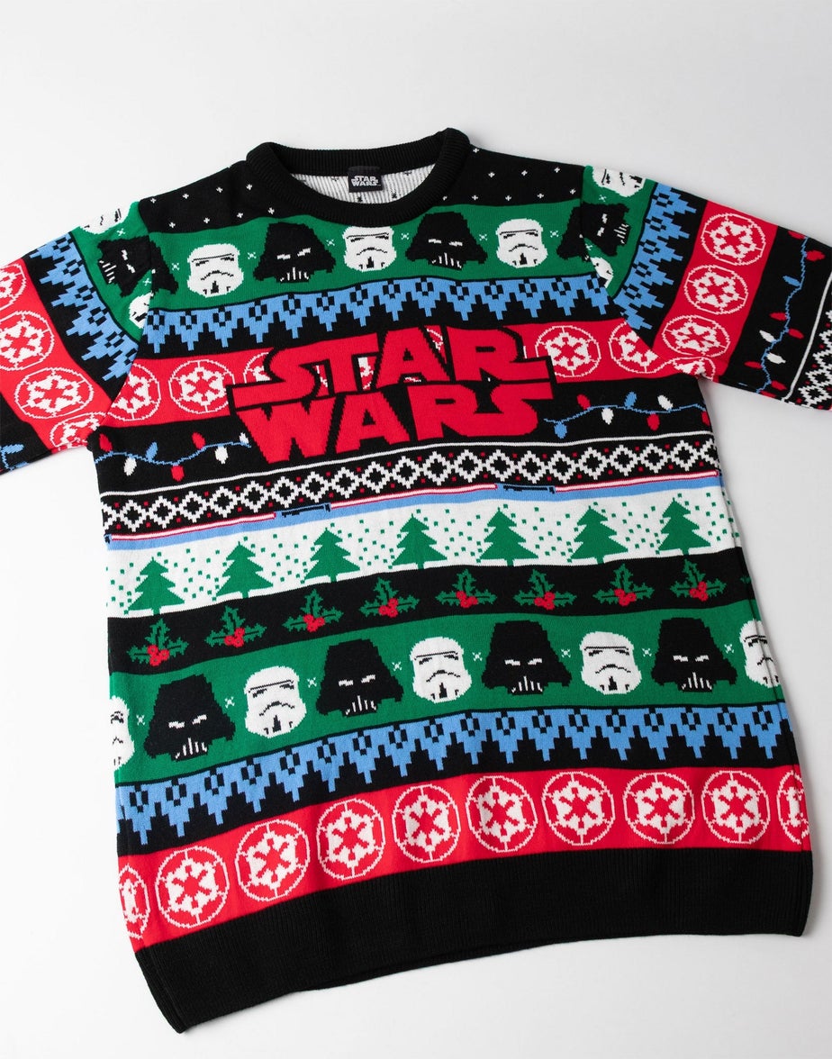 Star Wars Logo Adults Multicoloured Christmas Jumper