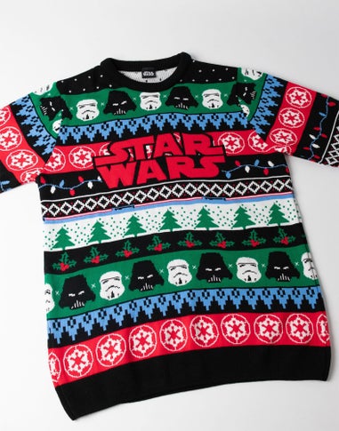 Star Wars Logo Adults Multicoloured Christmas Jumper