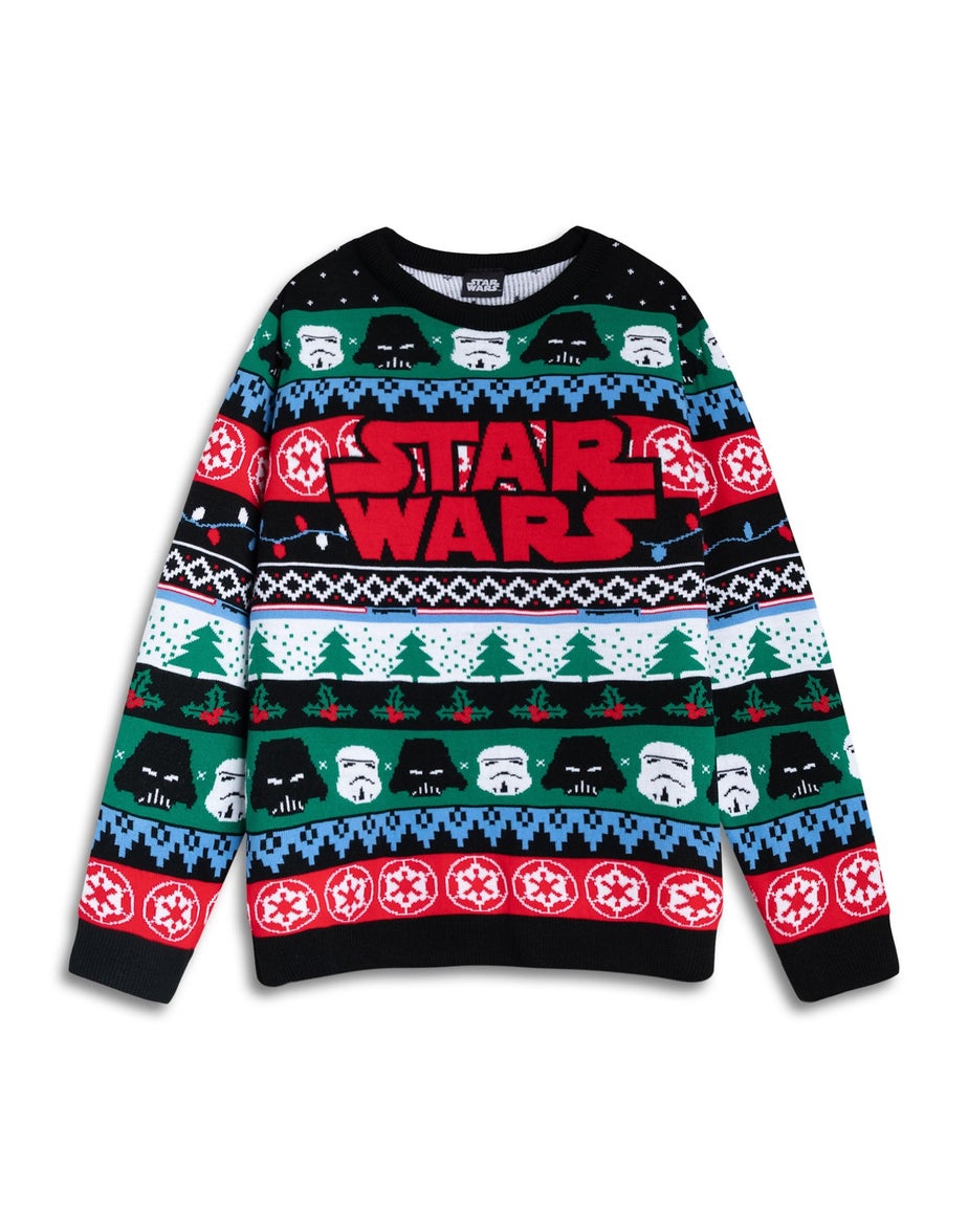 Star Wars Logo Adults Multicoloured Christmas Jumper