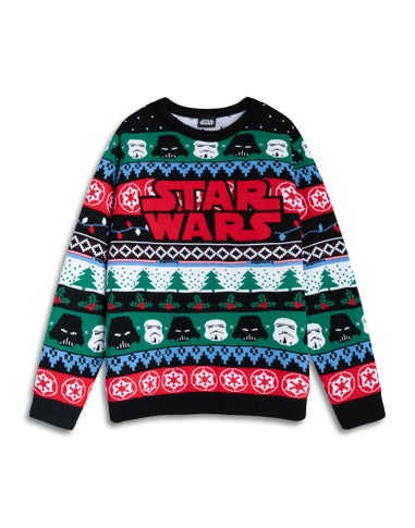 Star Wars Logo Adults Multicoloured Christmas Jumper