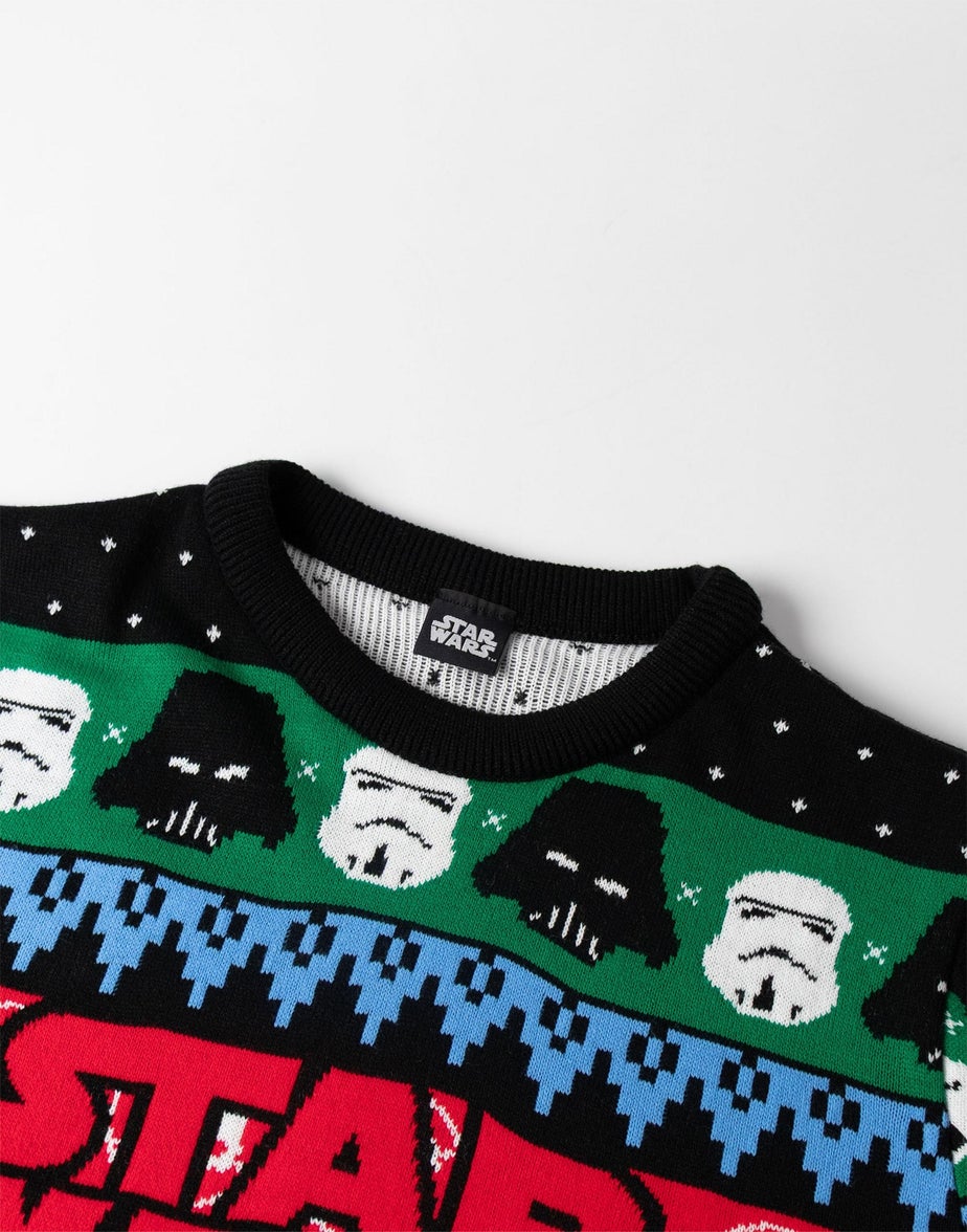 Star Wars Logo Adults Multicoloured Christmas Jumper