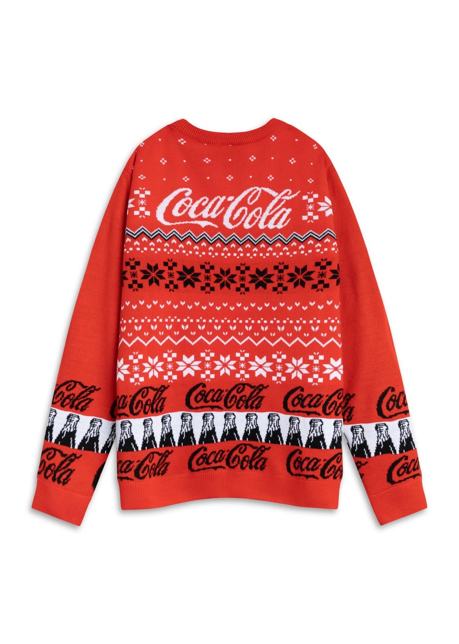 Coca Cola Logo Adults Red Christmas Jumper