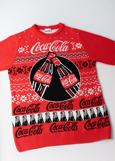 Coca Cola Logo Adults Red Christmas Jumper
