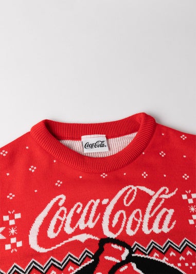 Coca Cola Logo Adults Red Christmas Jumper