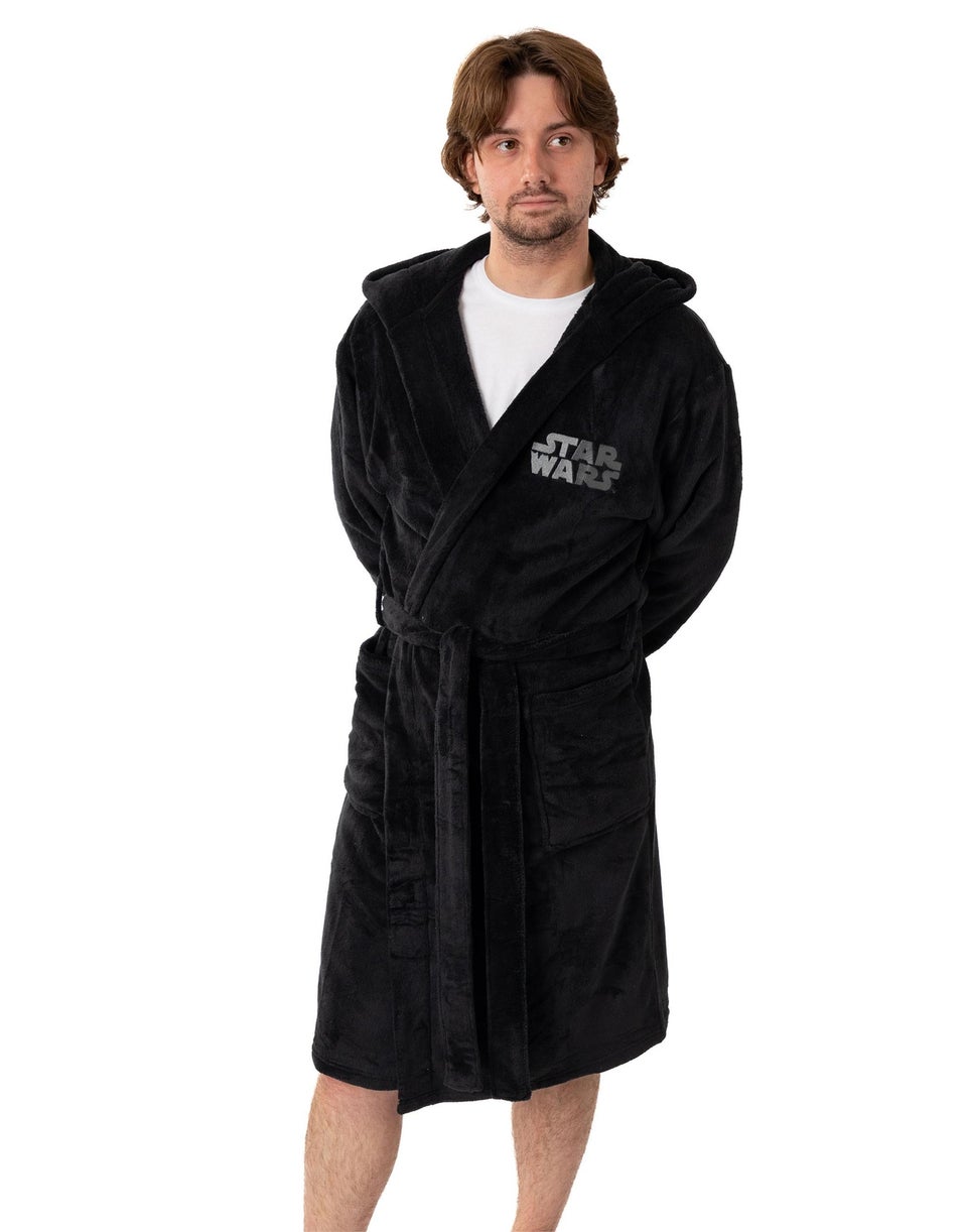 Star Wars Darth Vader Adults Black Hooded Bathrobe