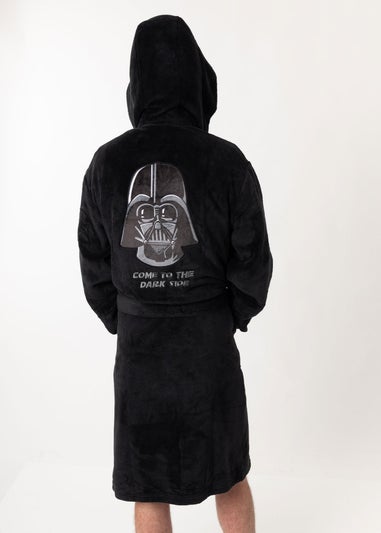 Star Wars Darth Vader Adults Black Hooded Bathrobe