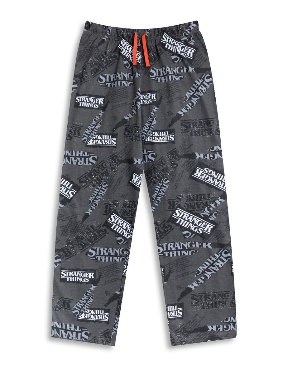 Stranger Things Logo Adults White Shortie Pyjama Set