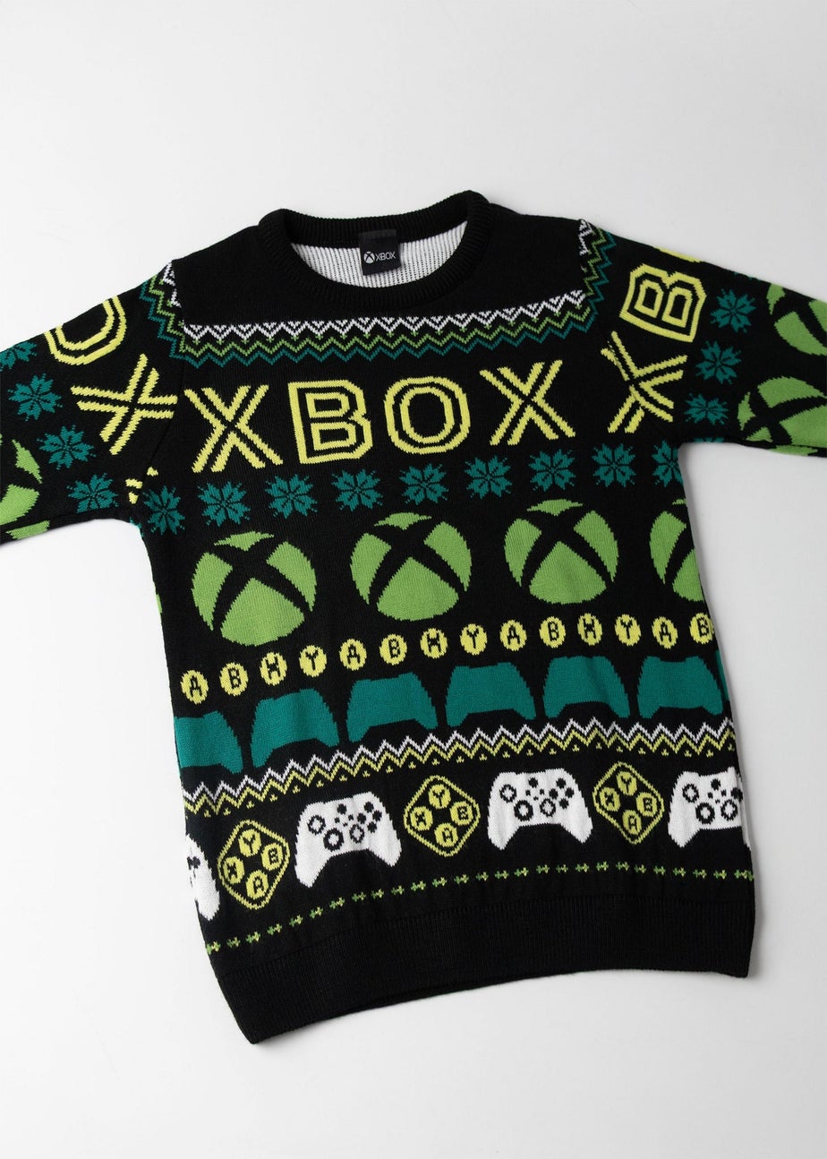 Xbox Logo Kids Multicoloured Christmas Jumper (5-14yrs)