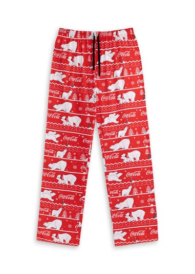 Coca Cola Logo Adults Grey Shortie Pyjama Set