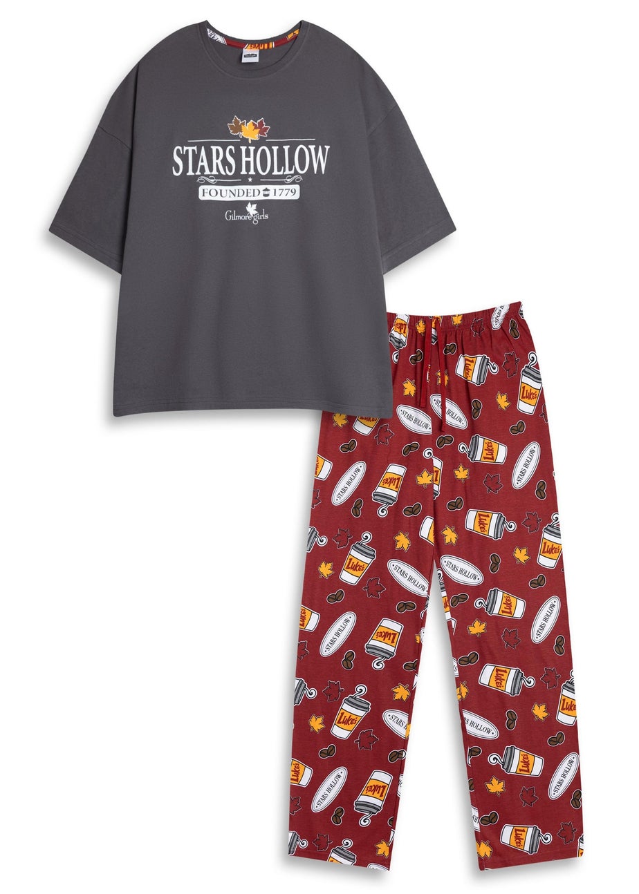 Gilmore Girls Stars Hollow Adults Multicoloured Shortie Pyjama Set