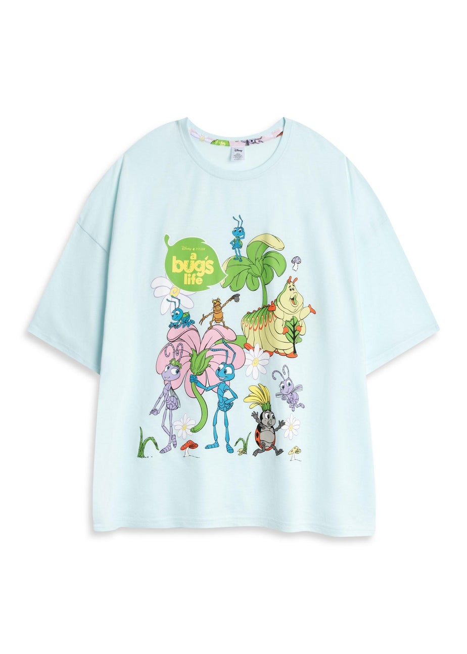 Disney Bugs Life Adults Blue Shortie Pyjama Set