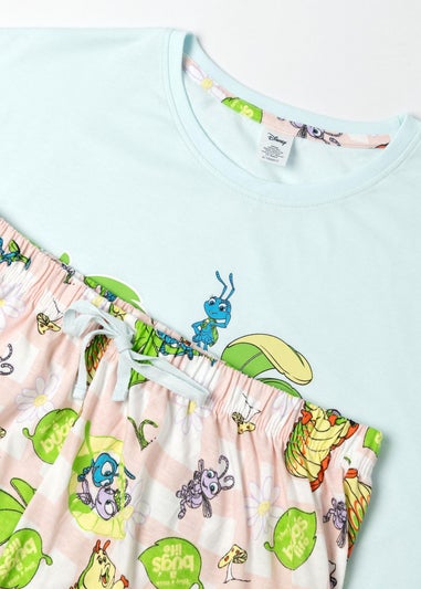 Disney Bugs Life Adults Blue Shortie Pyjama Set