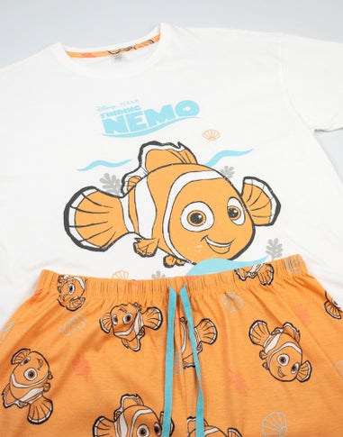 Disney Finding Nemo Adults White Shortie Pyjama Set