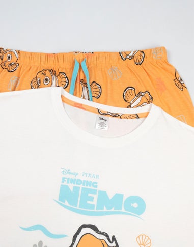 Disney Finding Nemo Adults White Shortie Pyjama Set