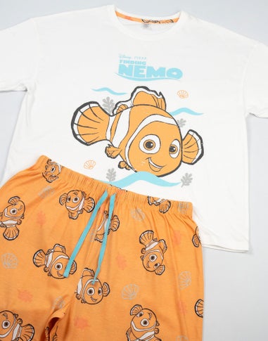 Disney Finding Nemo Adults White Shortie Pyjama Set