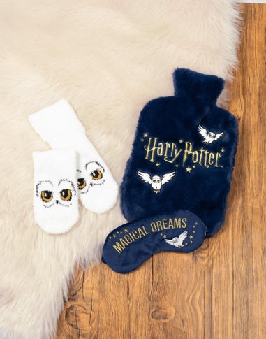 Harry Potter Character Adults Navy Hot Water Bottle Gift Set