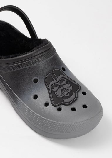 Star Wars Darth Vader Fur Lined Adults Black Clogs - 11 UK