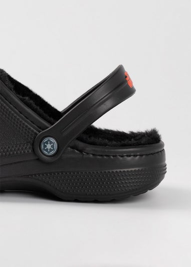 Star Wars Darth Vader Fur Lined Adults Black Clogs - 11 UK