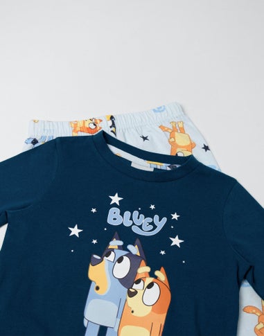 Vanilla Underground Bluey Kids Navy 'Family' Long Pyjama Set (18mnths-7yrs)