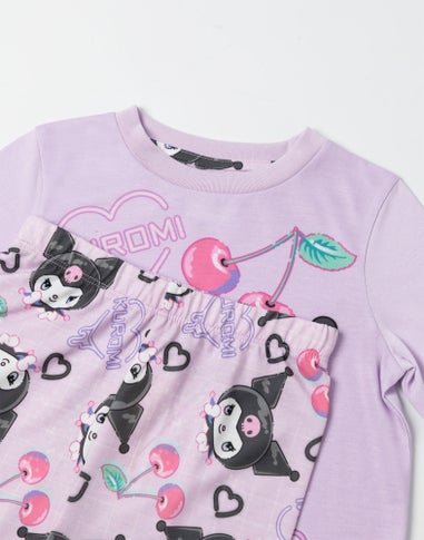Vanilla Underground Hello Kitty Kuromi Girls Multicoloured Long Pyjama Set (3-14yrs)