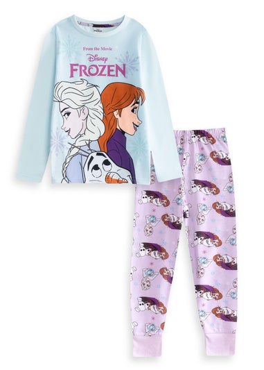 Disney Frozen Girls Multicoloured Long Pyjama Set (2-8yrs)