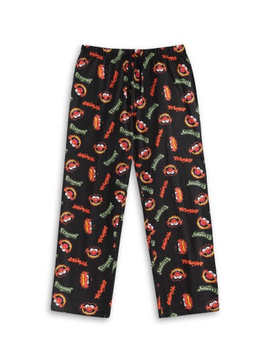 Vanilla Underground Sesame Street Muppets Adults Black Short Sleeve Pyjama Set