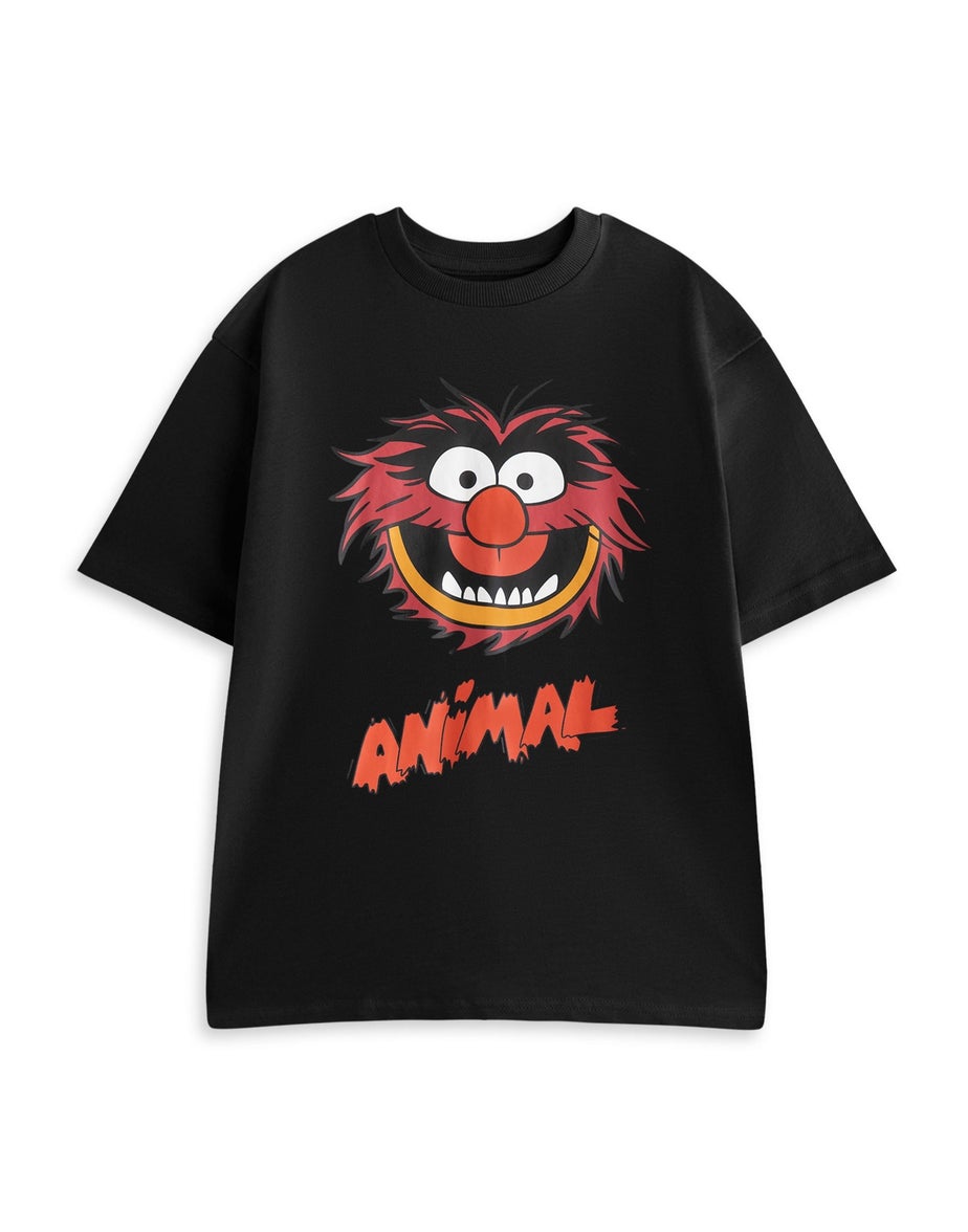 Vanilla Underground Sesame Street Muppets Adults Black Short Sleeve Pyjama Set