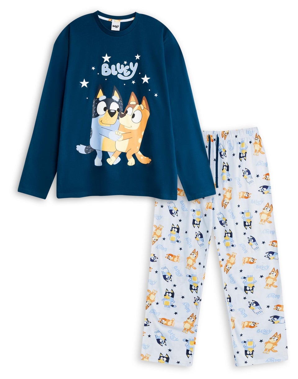 Vanilla Underground Bluey Family Adults Multicoloured Long Pyjama Set