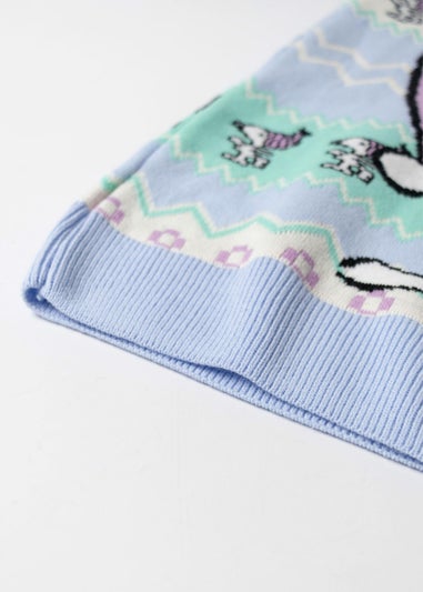 Peanuts Snoopy Adults Blue Christmas Jumper