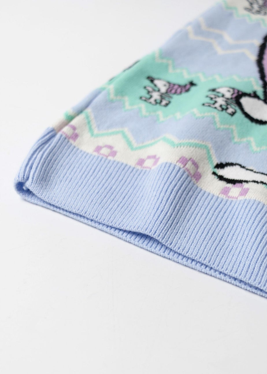 Peanuts Snoopy Adults Blue Christmas Jumper