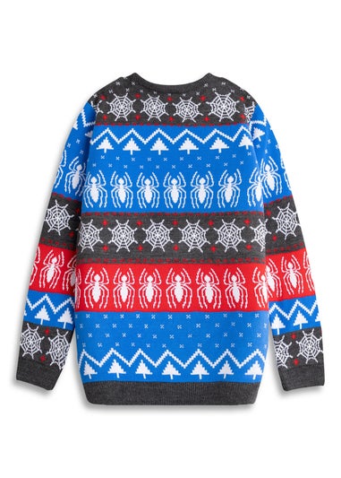 Spiderman Kids Grey Christmas Jumper (2-8yrs)