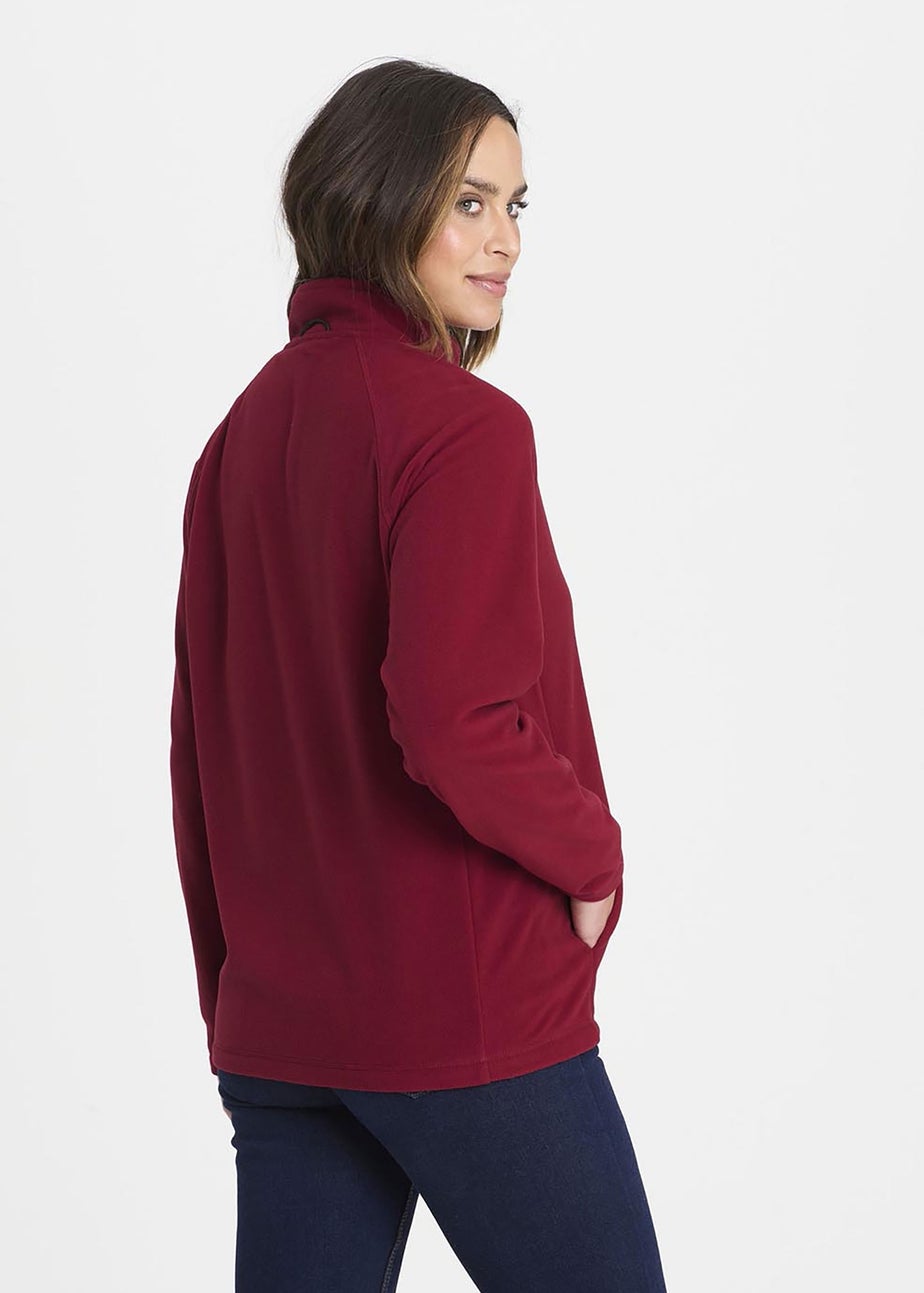 Cotton Traders Crimson Recycled Microfleece Jacket
