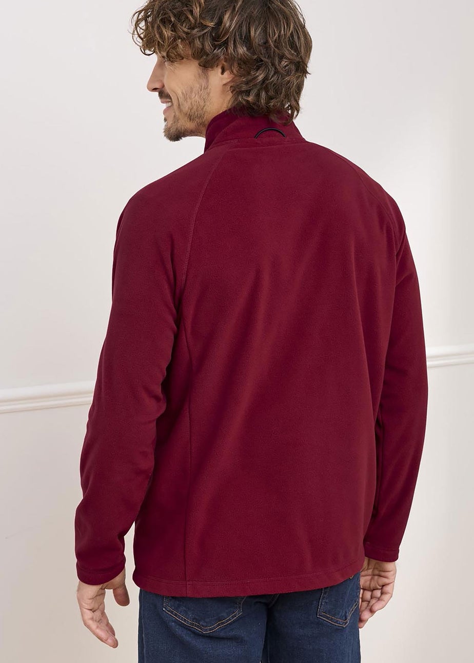 Cotton Traders Crimson Recycled Microfleece Jacket