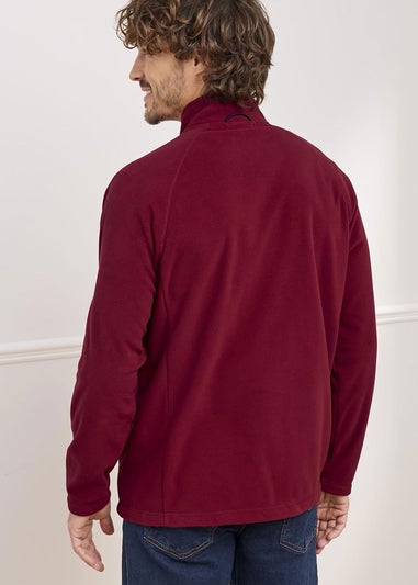 Cotton Traders Crimson Recycled Microfleece Jacket