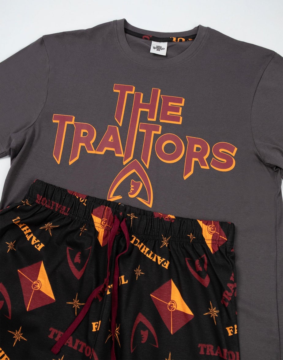 The Traitors Logo Black Shortie Pyjama Set
