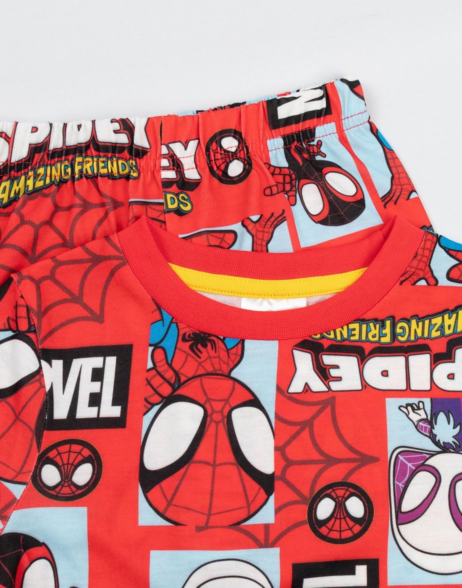 Spidey & His Amazing Friends Kids Blue Long Pyjama Set Pack of 2 (18mnths-6yrs)